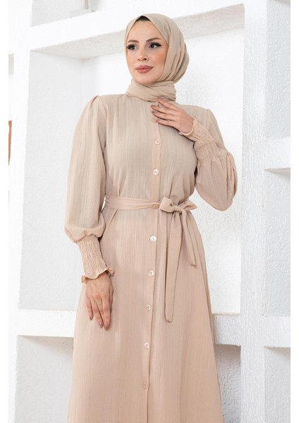 Yırtmaç Detaylı Takım Bej MSW19233-4 fiyatları