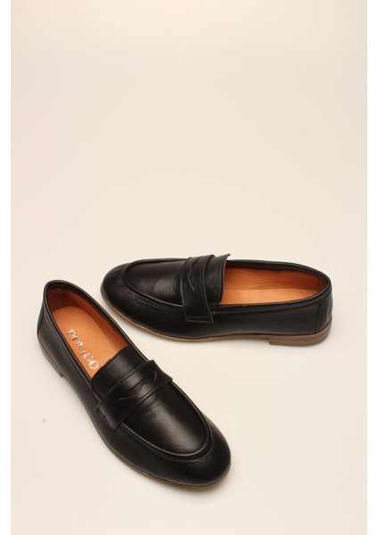 Idil Siyah Hakiki Deri Kadın Babet modelleri