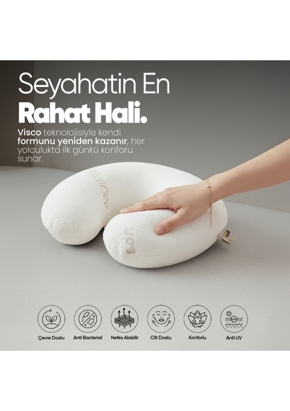 Ortopedik Boyunluk Visco Seyahat Boyun Yastığı Yolculuk Yastığı Ortopedik Seyahat Yastığı Boyunluk fırsatları