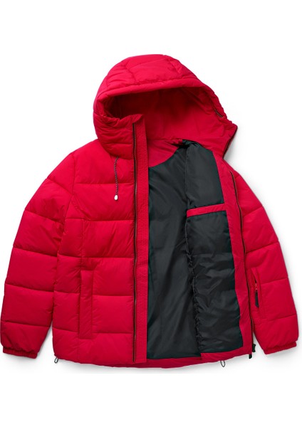 Kadın Kapitone Kayak Ceketi, Kırmızı fiyatları