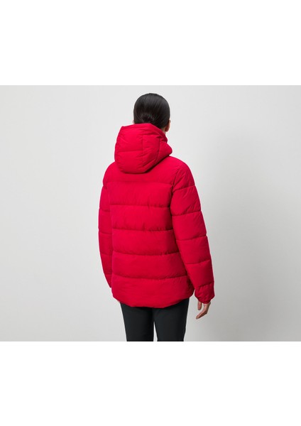 Kadın Kapitone Kayak Ceketi, Kırmızı indirimleri