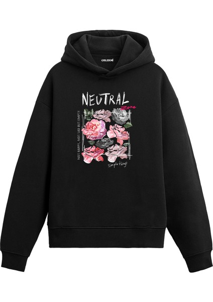 Neutral Zone Çiçek Baskılı Hoodie