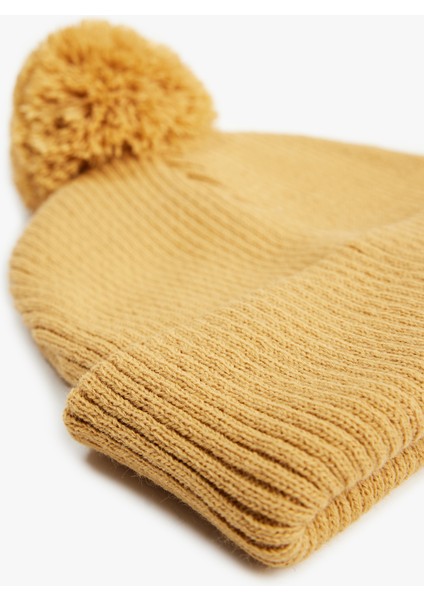 Ponpon Detaylı Örgü Triko Bere modelleri