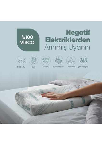 Visko Tek Taraflı Boyun Destek Yastığı - [meditation] Boyun Düzleşmesi Için Visco Yastık fiyatları