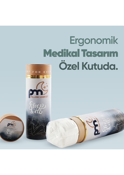 Visko Tek Taraflı Boyun Destek Yastığı - [meditation] Boyun Düzleşmesi Için Visco Yastık fırsatları