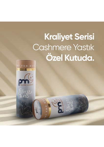 Özel Visko Kaşmir Uyku Yastığı - Ortopedik Visco Tombul Yastık - Ultra Lüx Cashmere Kumaş fırsatları