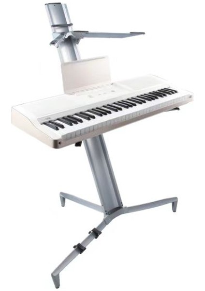 Profesyonel Spider Org Klavye Standı - Gri Robot Org Sehpası Çift Katlı Çanta Hediyeli