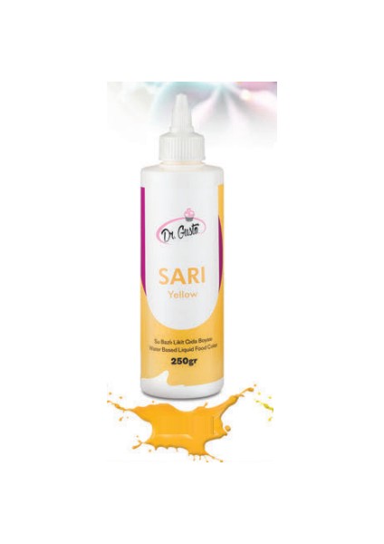 Su Bazlı Likit Gıda Boyası Sarı 250 gr
