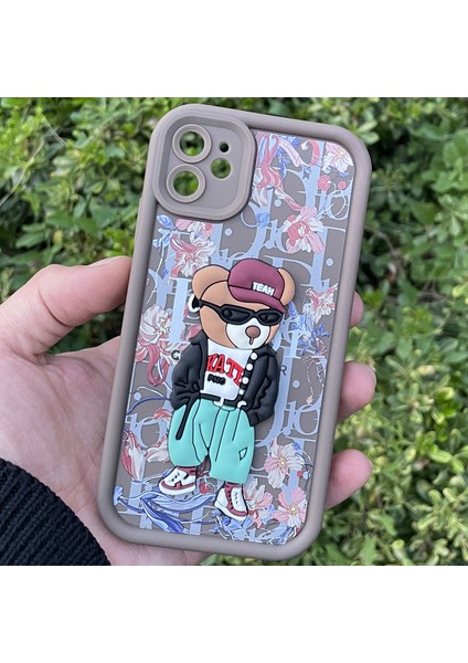 Apple iPhone 11 Kılıf Ayıcıklı Darbe Önleyici Silikon Kapak