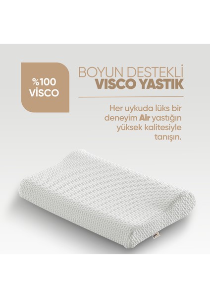 Boyun Destek Yastığı - Boyun Düzleşmesi Için Visko Yastık Tek Taraflı Lüx [air Comfort] modelleri