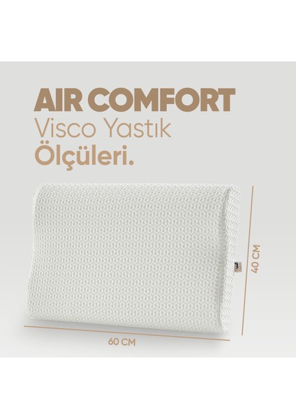 Boyun Destek Yastığı - Boyun Düzleşmesi Için Visko Yastık Tek Taraflı Lüx [air Comfort]