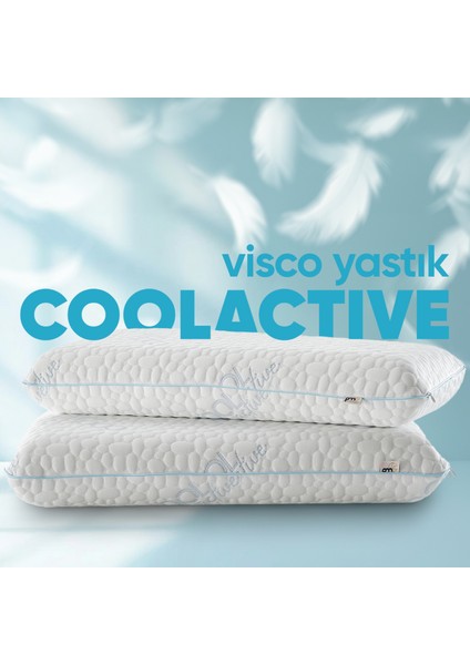 Ortopedik Isı Emici Cool Actıve Uyku Yastığı - Isı Kontrollü Akıllı Visco Yastık Terleme Önleyici