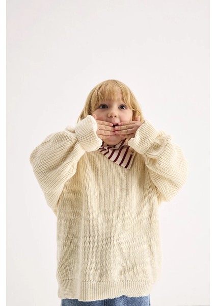 Pamuk Örme Kazak Ekru fiyatları