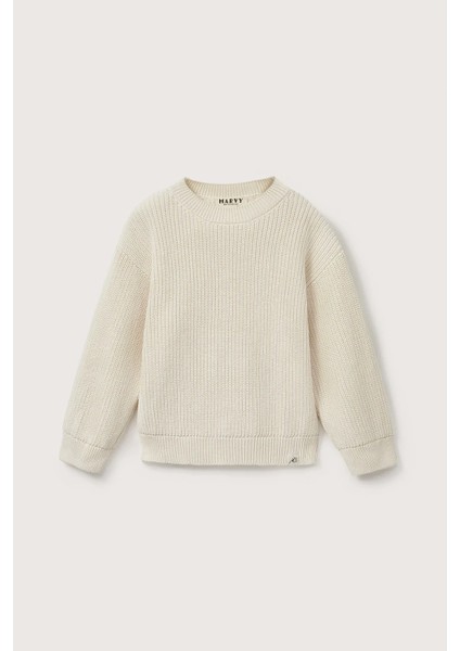 Pamuk Örme Kazak Ekru fırsatları