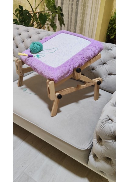 Kasnak Tutucu Ahşap Şezlong Stand (20CM ile 60CM Arası Tüm Iğneli/telli Kasnak Bağlanabilir Özellik) modelleri