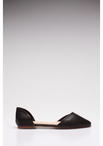 Idil Siyah Hakiki Deri Kadın Babet