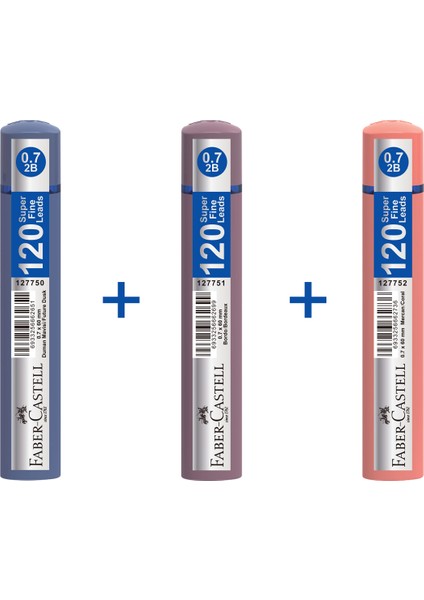 Grip, 0,7mm 120'LI Min,3'lü Set, 2b Mekanik Kalem Ucu, Soft‑touch, Kolay Taşınabilir