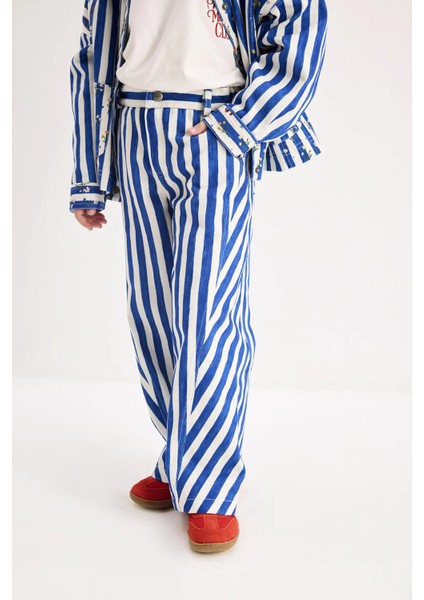 Finn Mavi Çizgili Pantolon fiyatları