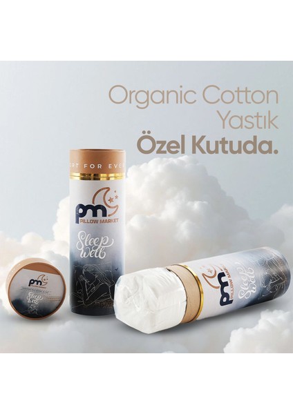 Organik Koton Visko Yastık - Ortopedik %100 Doğal Pamuk Kumaş - Konforlu Nem Kontorllü Visco Yastık fırsatları