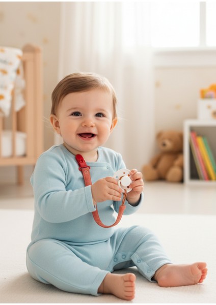 Pamuk Müslin Bebek Emzik Askısı Plastik Klips Kolay Açılır Emzik Tutacağı 1-1 fiyatları