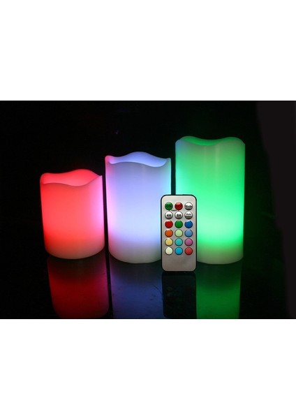 Parafin Kaplı Kumandalı LED Mum (3 Adet) fiyatları