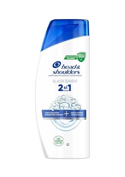 Head & Shoulders Klasik Bakım 2'si 1 Arada Kepeğe Karşı Etkili Şampuan 625ML fiyatları
