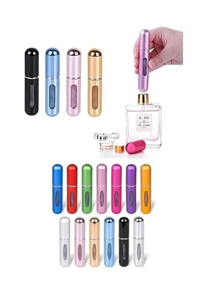 Tineke Parfüm Şişesi Çanta Içi Mini Doldurulabilir Seyahat Cep Yedek Parfüm Şişesi 5 ml modelleri