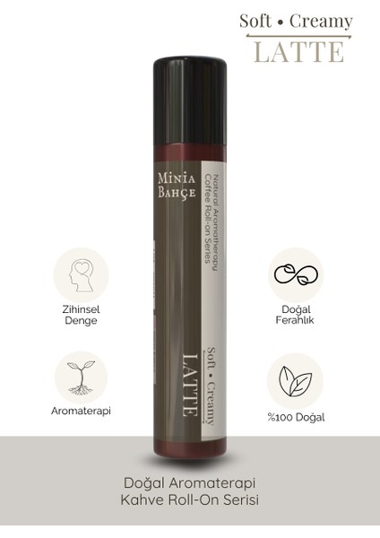 Latte – Comfort & Calm Blend | %100 Doğal Aromaterapi Roll-On, 10 ml
