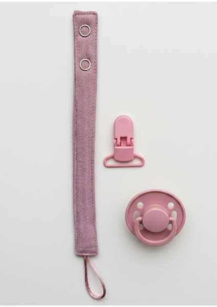 Pamuk Müslin Bebek Emzik Askısı Plastik Klips Kolay Açılır Emzik Tutacağı 1-1