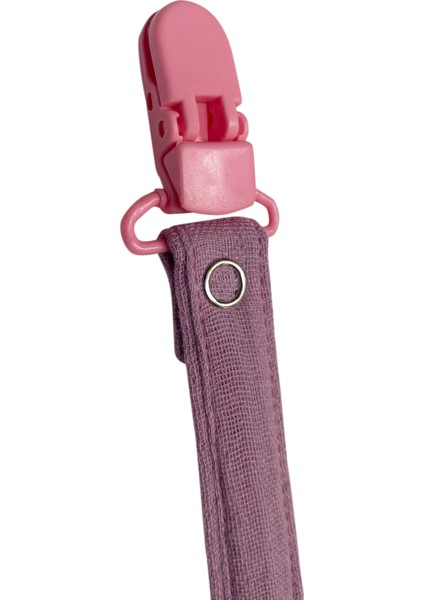 Pamuk Müslin Bebek Emzik Askısı Plastik Klips Kolay Açılır Emzik Tutacağı 1-1 modelleri