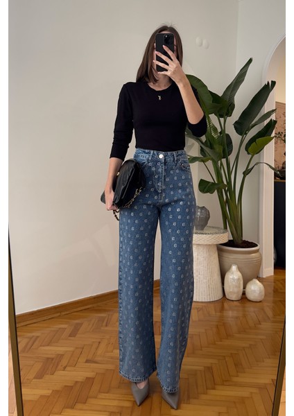 Orj Marka Broşlu Uzun Kollu Bluz- Siyah