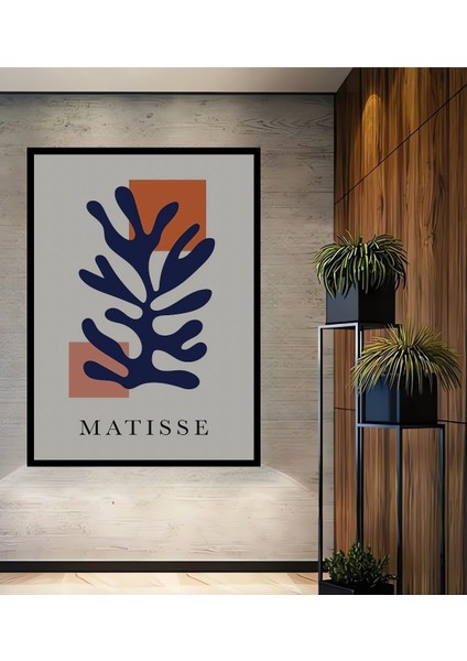 Dekoratif Ahşap Dikdörtgen Tablo Henri Matisse Çerçeve Görünümlü