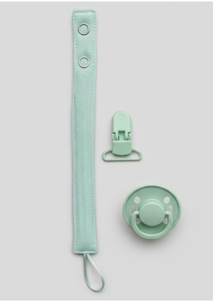 Pamuk Müslin Bebek Emzik Askısı Plastik Klips Kolay Açılır Emzik Tutacağı 1-1