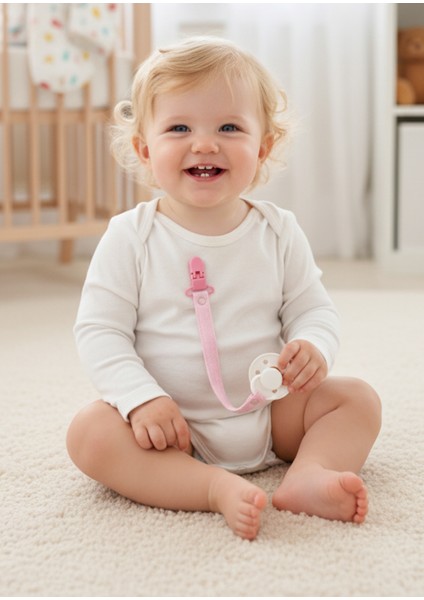 Pamuk Müslin Bebek Emzik Askısı Plastik Klips Kolay Açılır Emzik Tutacağı 1-1 fiyatları