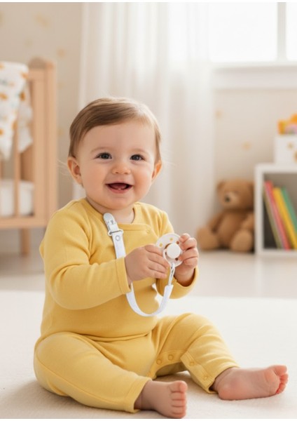 Pamuk Müslin Bebek Emzik Askısı Plastik Klips Kolay Açılır Emzik Tutacağı 1-1 fiyatları