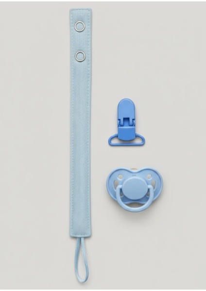 Pamuk Müslin Bebek Emzik Askısı Plastik Klips Kolay Açılır Emzik Tutacağı 1-1