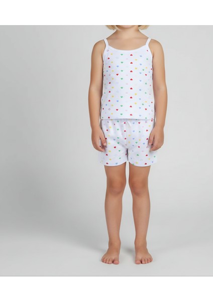 Kız Çocuk Atlet ve Boxer Takım – Rahat ve Şık Ev Giyim Seti