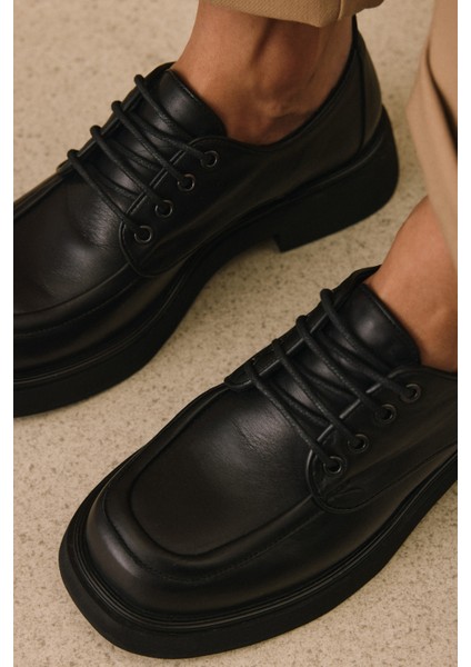 , Kadın Hakiki Deri Ayakkabı 1531050Z25100939K Siyah modelleri