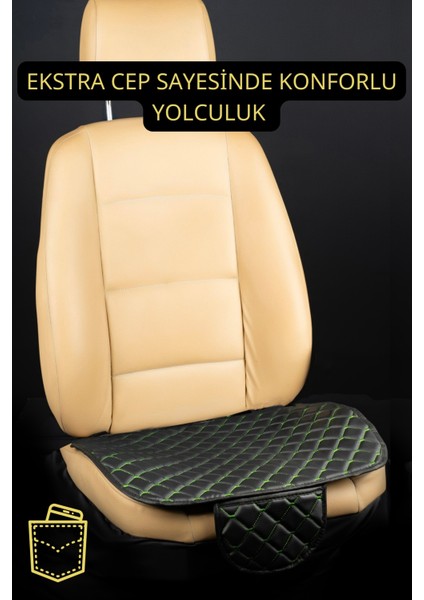 Ergonomik,ortopedik,suni Deri(Vinil) Kapitoneli Lüks Ototurco Koltuk Kılıfı-Minderi (7li Tam Set) indirimleri