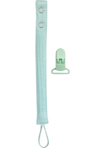 Pamuk Müslin Bebek Emzik Askısı Plastik Klips Kolay Açılır Emzik Tutacağı 1-1