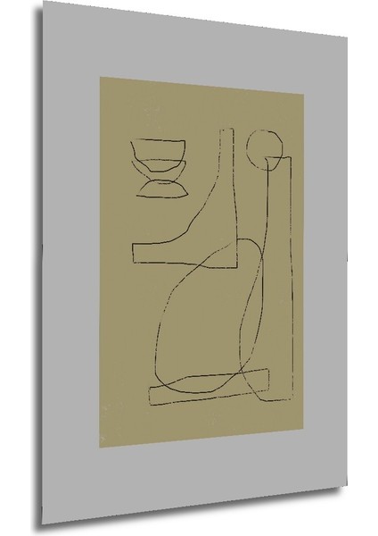 Dekoratif Ahşap Dikdörtgen Tablo Soyut Çizgiler modelleri