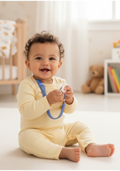 Pamuk Müslin Bebek Emzik Askısı Plastik Klips Kolay Açılır Emzik Tutacağı 1-1 fiyatları