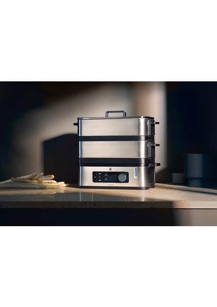 Kitchenminis Çelik 4 Bölmeli Buharlı Pişirici