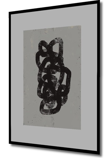 Dekoratif Ahşap Dikdörtgen Tablo Soyut Çizgiler Çerçeve Görünümlü fiyatları