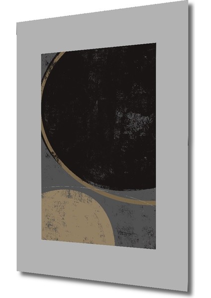 Dekoratif Ahşap Dikdörtgen Tablo Soyut Daireler fiyatları