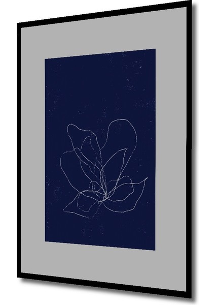 Dekoratif Ahşap Dikdörtgen Tablo Çizgi Çiçek Çerçeve Görünümlü fiyatları