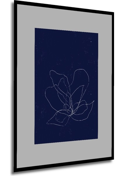 Dekoratif Ahşap Dikdörtgen Tablo Çizgi Çiçek Çerçeve Görünümlü modelleri