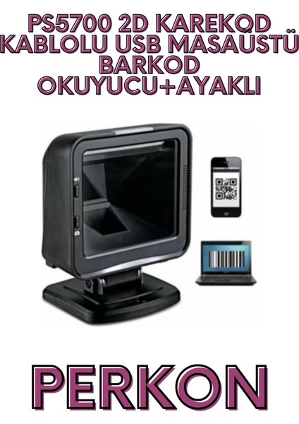 Tiger PS5700 2d Karekod Kablolu USB Masaüstü Barkod Okuyuc fırsatları