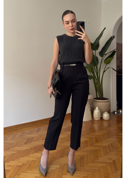 Orj Marka Triko Yeni Sezon Süveter- Antrasit