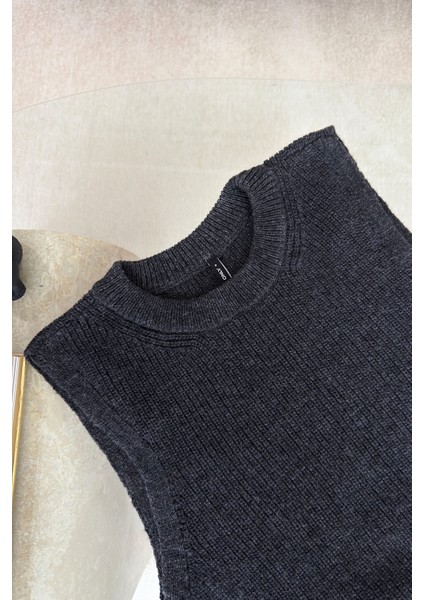 Orj Marka Triko Yeni Sezon Süveter- Antrasit